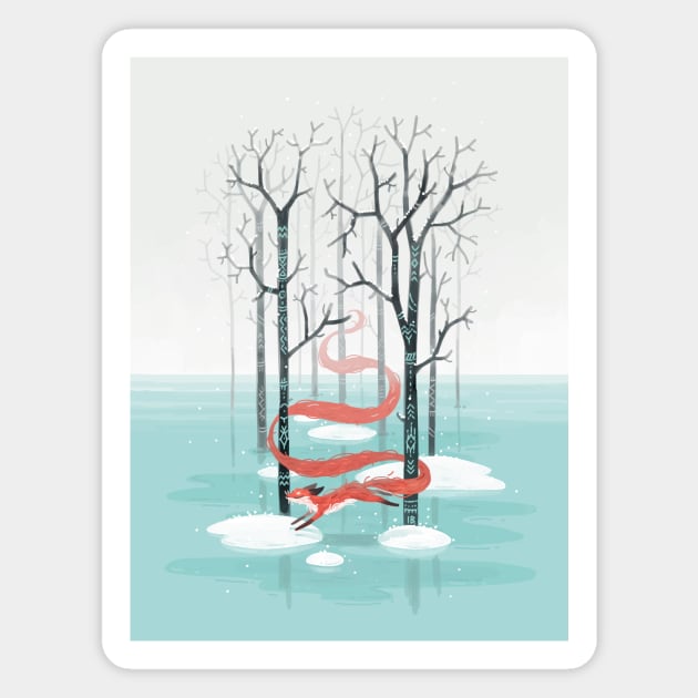 Winter spirit Magnet by Freeminds